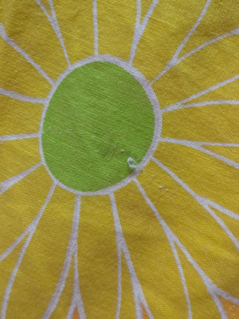 VTG 1970s Sears Dura-Puff Floral Sleeping Bag Blanket Orange Pink Green Daisy - Picture 3 of 10